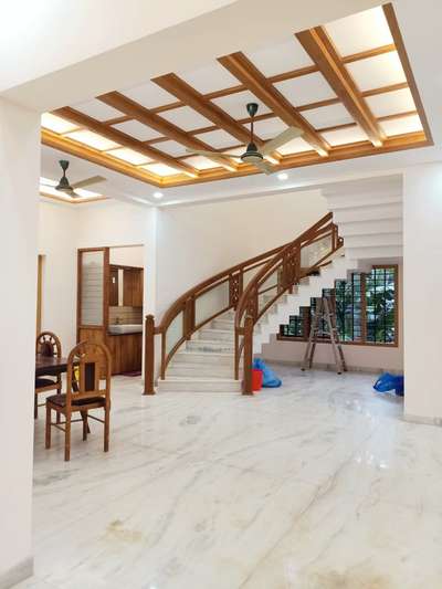Ceiling, Lighting, Staircase Designs by Interior Designer CABINET stories 9495011585, Thrissur | Kolo