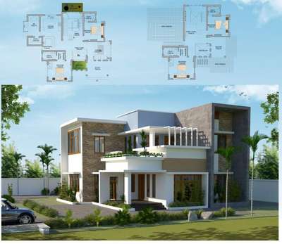 Exterior, Plans Designs by Architect moidheen babu, Malappuram | Kolo