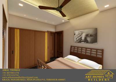 Ceiling, Furniture, Storage, Bedroom, Door Designs by Architect Amal Thomas, Thrissur | Kolo