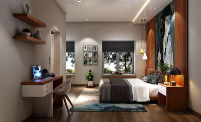 Lighting, Bedroom, Furniture, Storage Designs by Interior Designer Libin jos, Wayanad | Kolo