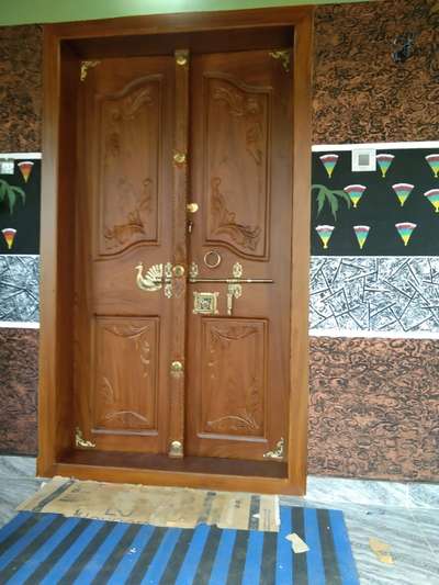 Door Designs by Painting Works Sarath salahudheen, Pathanamthitta | Kolo