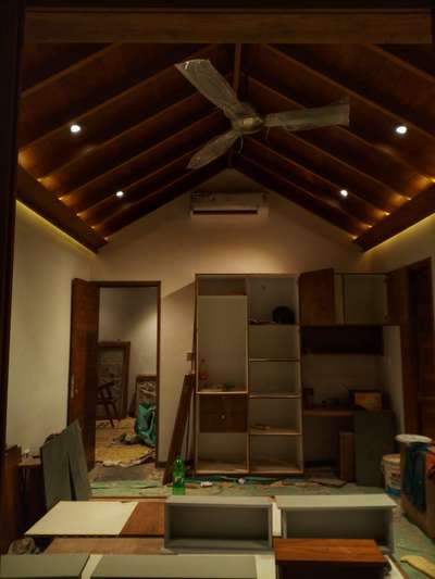 Storage, Lighting, Living, Ceiling Designs by Architect matfy designs, Kozhikode | Kolo