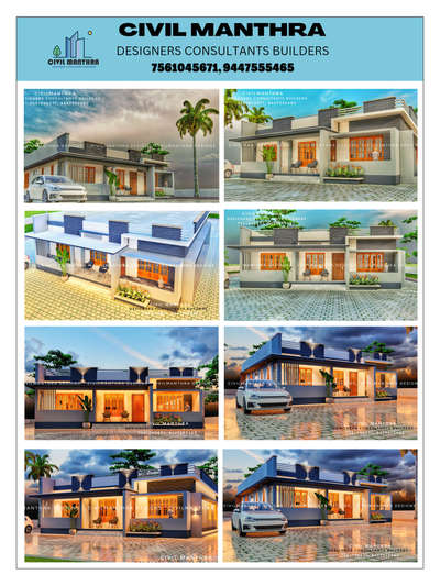 Exterior Designs by Civil Engineer ARUN HUBERT , Thiruvananthapuram | Kolo