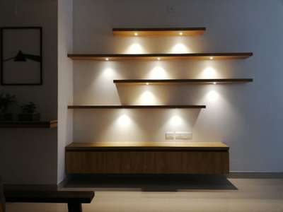 Living, Lighting, Storage Designs by Interior Designer Agnikon  Architectural Designs , Thrissur | Kolo