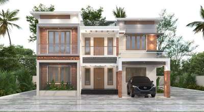 Exterior, Lighting Designs by Contractor muhammed Ashkar NESTO Builders, Kottayam | Kolo