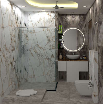 Lighting, Bathroom, Wall Designs by Interior Designer Payal Gupta, Delhi | Kolo