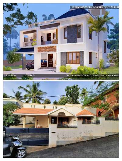 Exterior Designs by 3D & CAD Anju Kadju, Thiruvananthapuram | Kolo