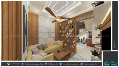 Ceiling, Lighting, Living, Furniture Designs by Interior Designer ℍ𝔸𝔹𝕀𝕋 𝔸ℝ𝕋 
 
𝕊𝕋𝕌𝔻𝕀𝕆, Ernakulam | Kolo