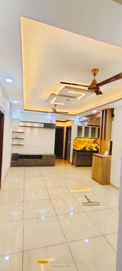 Living, Lighting, Storage, Ceiling, Flooring Designs by Contractor Nishant Singh, Gautam Buddh Nagar | Kolo