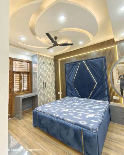 Ceiling, Bedroom, Furniture, Lighting, Storage Designs by Interior Designer Dilshad Khan, Bhopal | Kolo