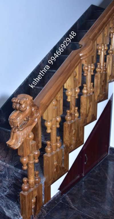 Staircase Designs by Carpenter palakkad interior  Kshethrainterior polpully, Palakkad | Kolo
