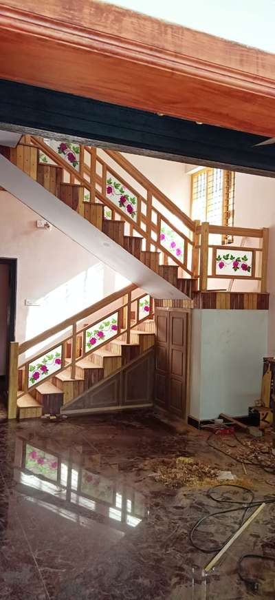 Staircase, Flooring Designs by Contractor PRASAD BABUJI KOLLAM, Kollam | Kolo