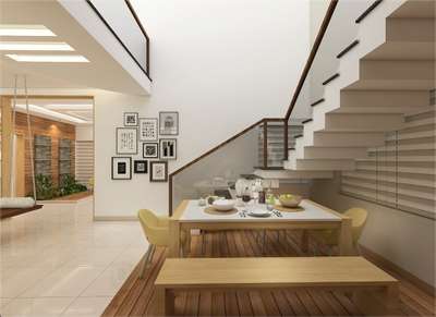 Staircase, Dining Designs by Interior Designer SHAAN Concepts and  Interiors, Alappuzha | Kolo