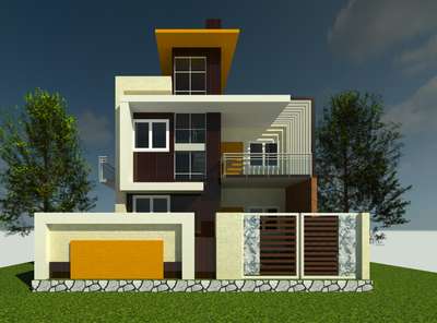 Exterior Designs by Civil Engineer ER Sambhav  Jain , Bhopal | Kolo