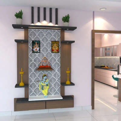 Prayer Room Designs by Civil Engineer Vipul  Kinkar, Bhopal | Kolo