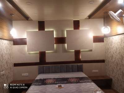 Wall, Lighting, Bedroom, Furniture Designs by Interior Designer Bijukumark Biju, Kannur | Kolo