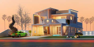 Exterior Designs by Civil Engineer Ramesh Lal, Palakkad | Kolo