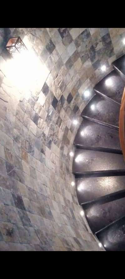 Staircase, Lighting Designs by Flooring Reghu Reghu er, Pathanamthitta | Kolo
