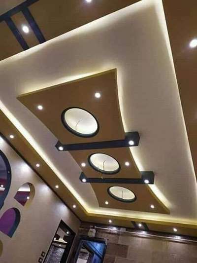 Ceiling, Lighting Designs by Painting Works Syam Lal rainbow painting service, Alappuzha | Kolo