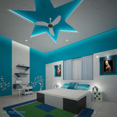 Ceiling, Furniture, Lighting, Storage, Bedroom Designs by Contractor p o p contactar sonipat, Sonipat | Kolo