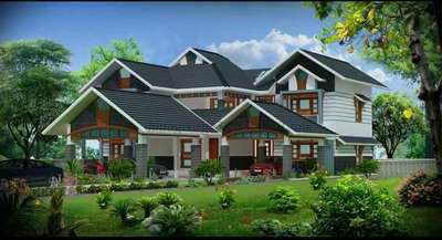 Exterior Designs by 3D & CAD Heaven home, Wayanad | Kolo