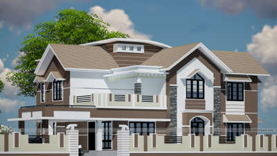 Exterior Designs by Civil Engineer Anandu Shaji, Pathanamthitta | Kolo