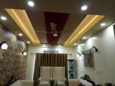Ceiling, Lighting, Furniture, Living Designs by Architect Jagan Chaudhary, Ghaziabad | Kolo