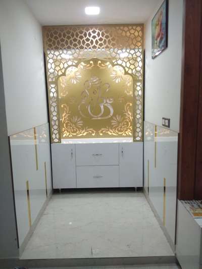 Prayer Room, Storage Designs by Carpenter Sameer Saifi, Faridabad | Kolo