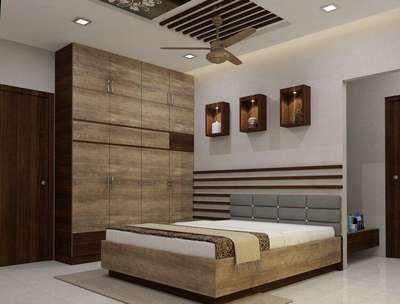 Ceiling, Furniture, Storage, Bedroom, Wall Designs by Architect NEW HOUSE DESIGNING, Jaipur | Kolo