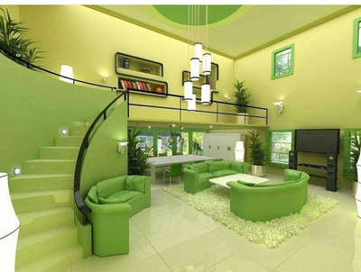 Living, Lighting, Furniture, Table, Staircase Designs by Painting Works നിസാം  LK, Kollam | Kolo
