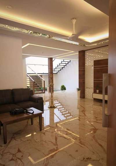 Ceiling, Living, Lighting, Furniture, Table Designs by Architect Gokuldev  BS, Kollam | Kolo
