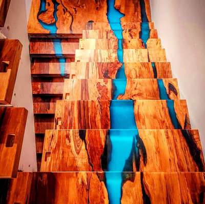 Staircase Designs by Carpenter TRIVIAN  ARTISTRY, Thiruvananthapuram | Kolo