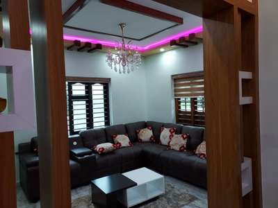 Living, Table, Lighting, Furniture, Ceiling Designs by Contractor Santhosh  Santhosh , Malappuram | Kolo