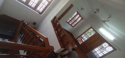 Staircase, Window Designs by Painting Works Abhilash Abhi, Thiruvananthapuram | Kolo