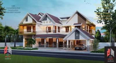 Exterior Designs by Contractor L And  N CONSULTANCY  CONSTRUCTION, Pathanamthitta | Kolo