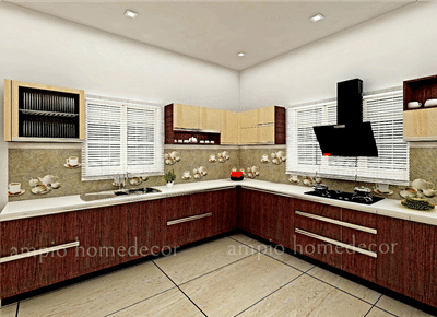 Kitchen, Storage Designs by Interior Designer Krishna Associates Ampio homedecor , Ernakulam | Kolo