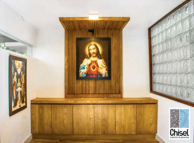 Lighting, Prayer Room, Storage Designs by Interior Designer chisel  interiors, Thrissur | Kolo