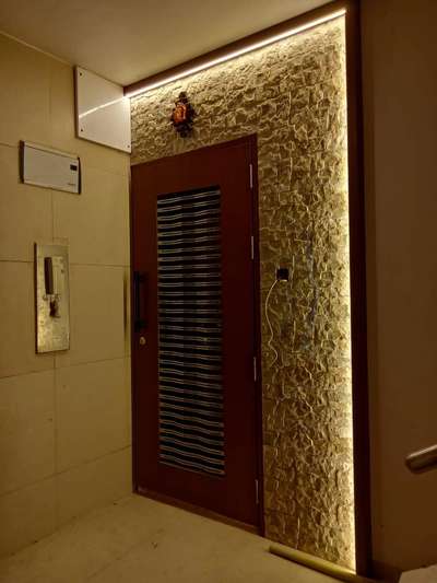 Door, Lighting, Wall Designs by Contractor Coluar Decoretar Sharma Painter Indore, Indore | Kolo