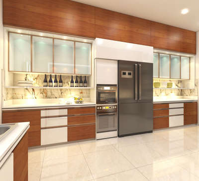 Kitchen, Lighting, Storage Designs by Interior Designer Anjali Sagar, Indore | Kolo