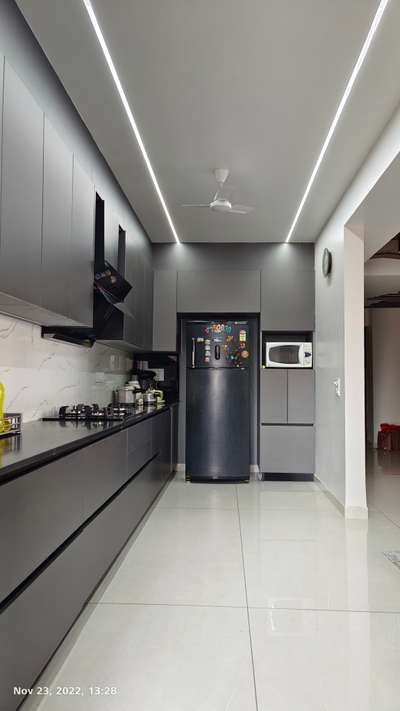 Ceiling, Kitchen, Lighting, Storage Designs by Contractor Mohammed Sajid, Delhi | Kolo