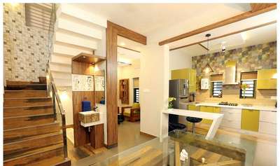 Kitchen, Furniture, Staircase, Bathroom Designs by Contractor Rassal Manoli, Kozhikode | Kolo