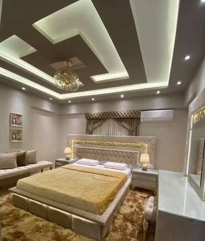 Ceiling, Furniture, Lighting, Bedroom, Storage Designs by Contractor Shivam mishra, Delhi | Kolo