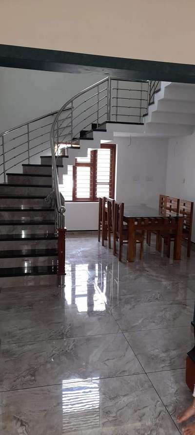 Staircase, Flooring, Dining, Furniture Designs by Contractor shamsudheen shamsudheen, Kozhikode | Kolo