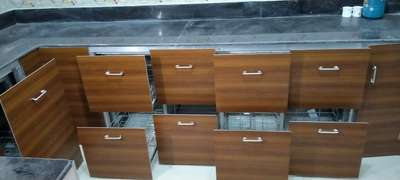 Kitchen, Storage Designs by Glazier muzammil steel, Gautam Buddh Nagar | Kolo