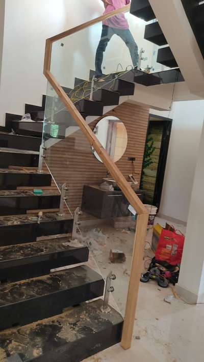 Staircase Designs by Interior Designer Melona  Staircase  Handrails, Kannur | Kolo