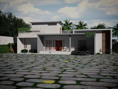 Exterior, Outdoor Designs by Interior Designer vishnu  ts, Kasaragod | Kolo