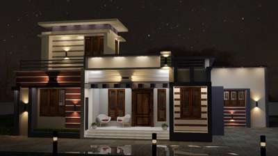 Exterior, Lighting Designs by Civil Engineer jishnu kollam, Kollam | Kolo