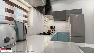 Kitchen, Storage Designs by Architect morrow home designs , Thiruvananthapuram | Kolo
