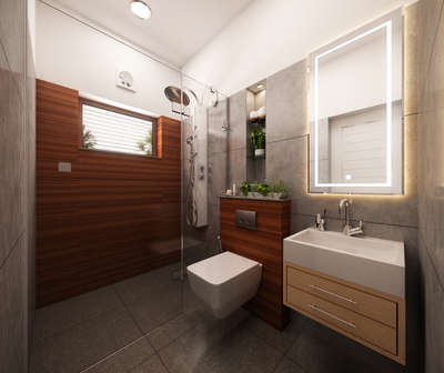Bathroom Designs by 3D & CAD Shaheeb UK, Thrissur | Kolo