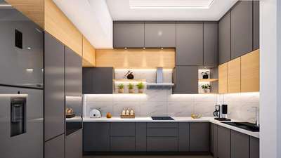 Kitchen, Lighting, Storage Designs by Interior Designer Nahid Sheikh, Indore | Kolo